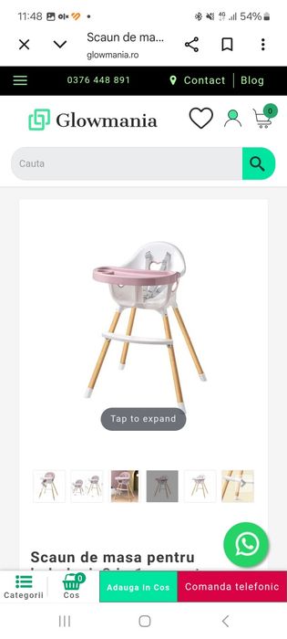 Scaun de masa bebe