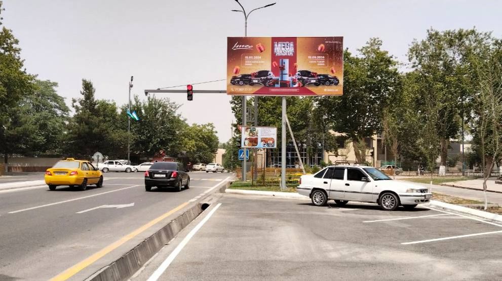 Жиззах // билборд // лэд экран // aвтобус // ташки реклама