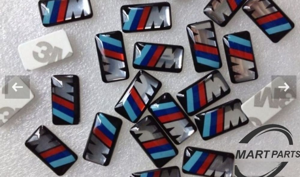 М лого стикер за тип Бмв Емблема за волан за джанти  BMW M power logo