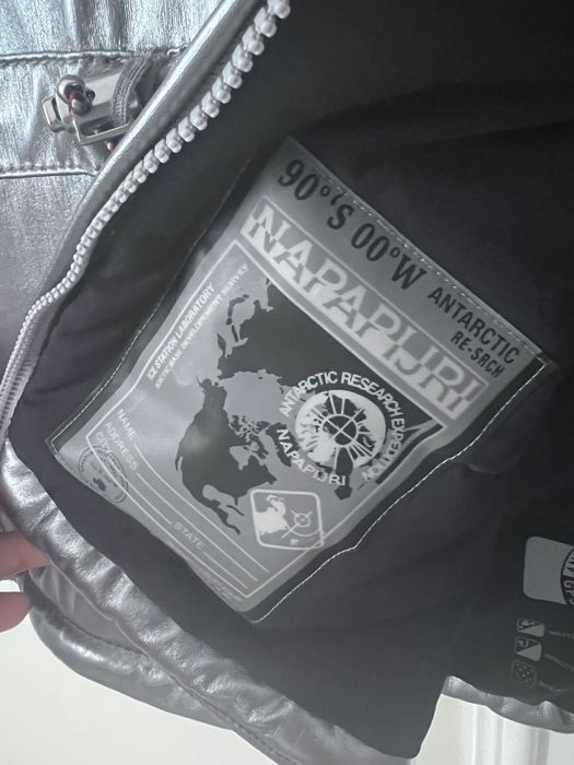 Geaca ( hanorac ) Napapijri metalic grey limited edition