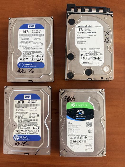 Anunț – Vând 4 HDD-uri 1TB, testate cu Hard Disk Sentinel