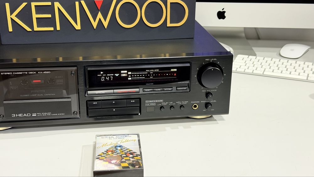 KENWOOD KX-4520 – 3 HEAD, closed loop Dual CAPSTAN, auto BIAS, DOLBY B/C, HX PRO, METAL ,sunet calitativ, Servisat