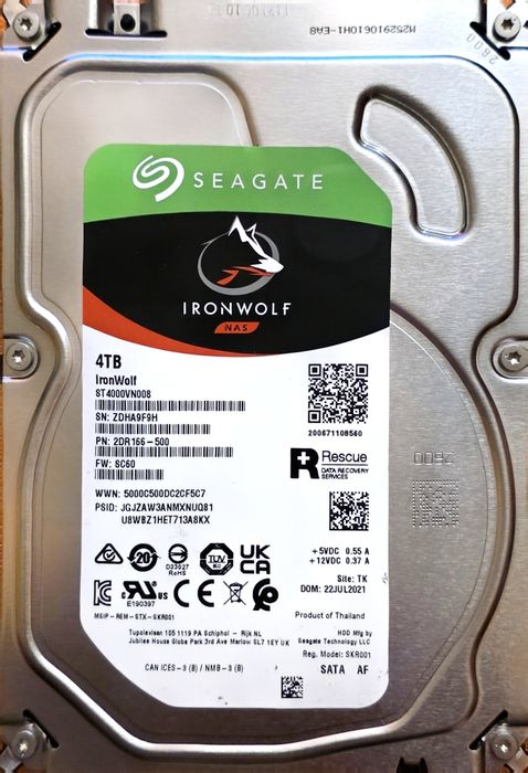 Hdd Seagate Ironwolf NAS 4TB