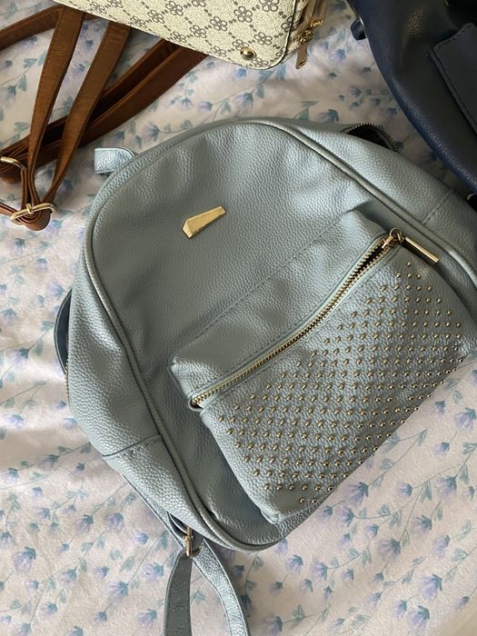 Дамска раница синя