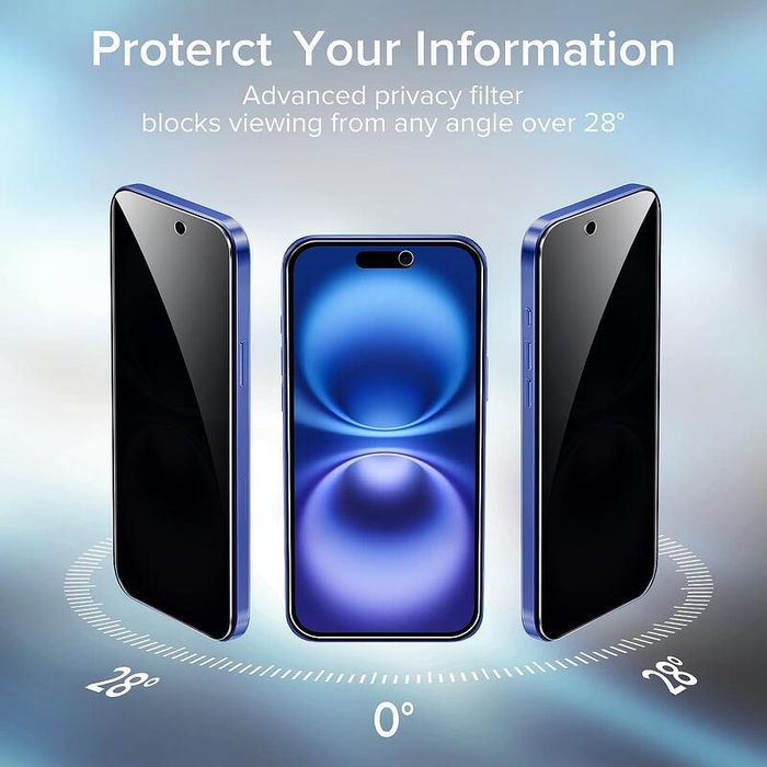 Матов Privacy Хидрогел Протектор за Дисплей за Apple iPhone 15 15 Pro