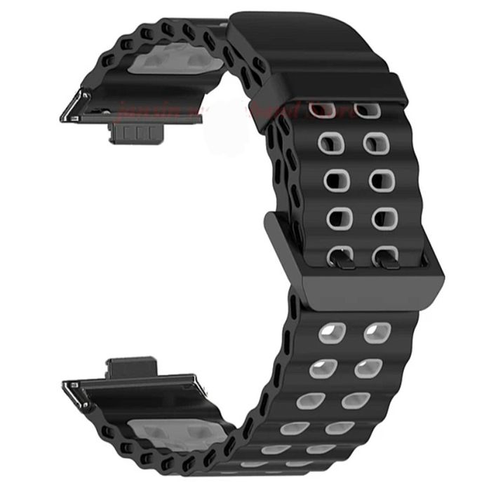 Huawei Watch Fit 3 4 4 Pro / MARINE Двуцветна силиконова каишка