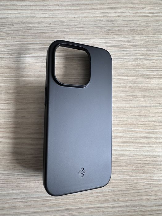 Husa Spigen Thin Fit Black Iphone 14 PRO + Portofel Magsafe