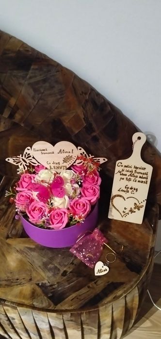 Aranjament trandafiri săpun