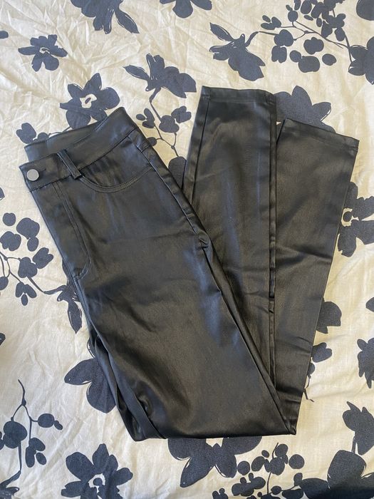 Кожен  дамски паналон размер S