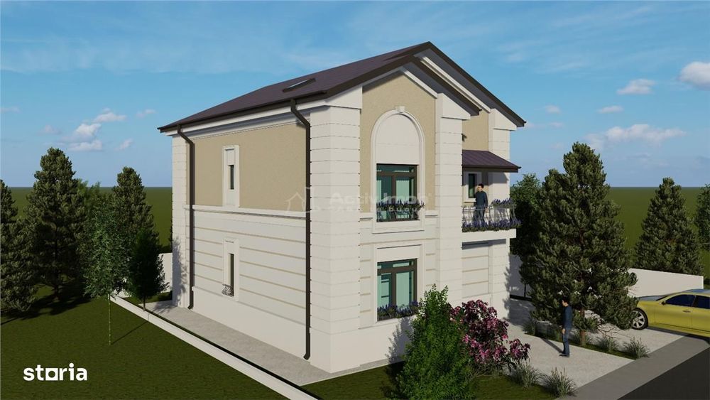 Casa Individuala - Primaria Tunari - 7 camere -4 bai - 280mp - 300mp t