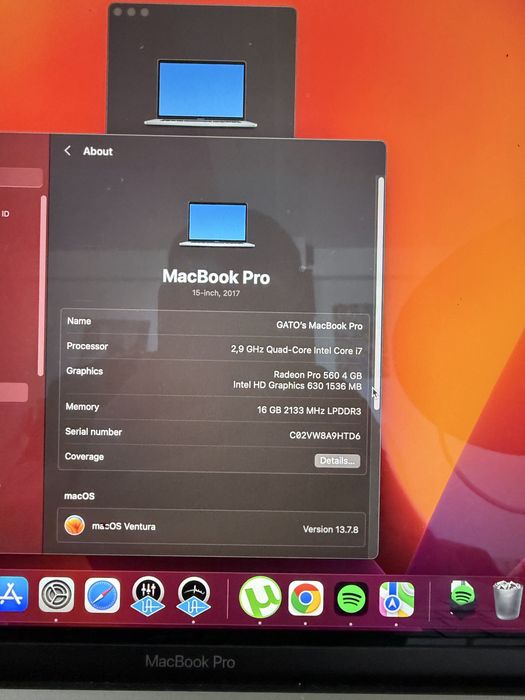 Mac Book  Pro  i7 (16 gb Ram, 4 gb Placa video etc