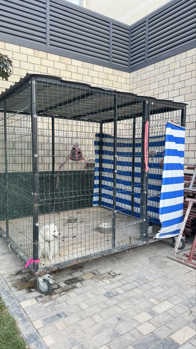 Продается вальер для собаки на колесиках