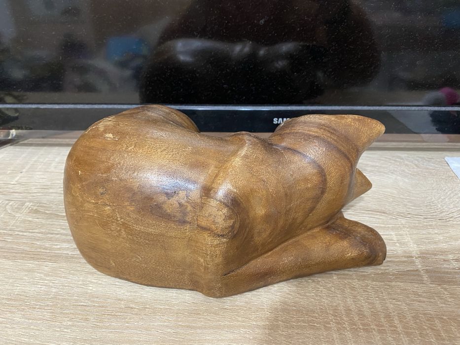 Sculptura  lemn PISICĂ