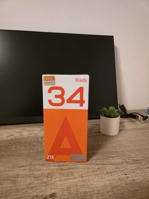 Telefon ZTE Blade A34 - NOU, SIGILAT, 64GB, 6GB RAM,Liber de rețea