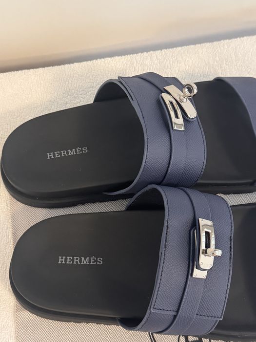 Hermes Jackson Sandal Blue 44