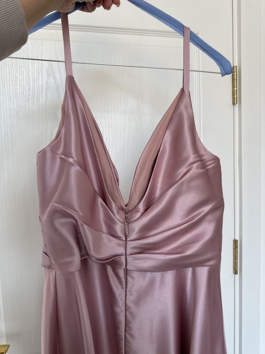 Дълга рокля с цепка в розово JJ HOUSE - размер L