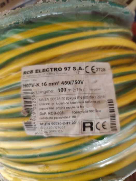 Cablu MYF 16 mm noua sigilată