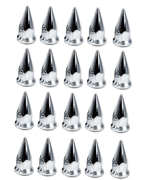 Хром капачки за болтове и гайки камиони и ремаркета 32мм 33мм-КОНУС