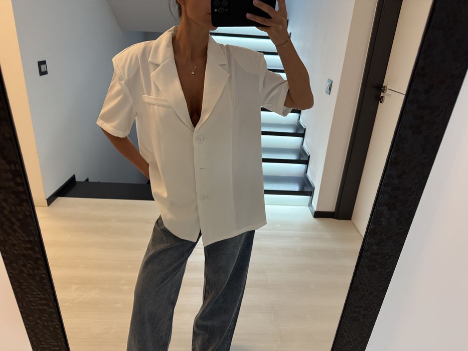 Sacou cu maneca scurta oversized