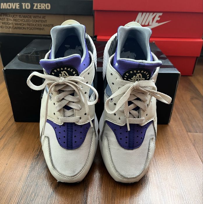 Nike Air Huarache White Lapis Aluminum Black 40 номер дамски маратонки