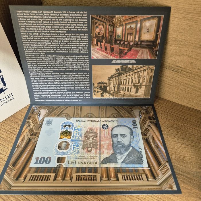 Bancnotă aniversară 100 lei 2026: 190 ani de la nașterea lui Eugeniu Carada
Preț fix 300 lei 
Transport 20 lei