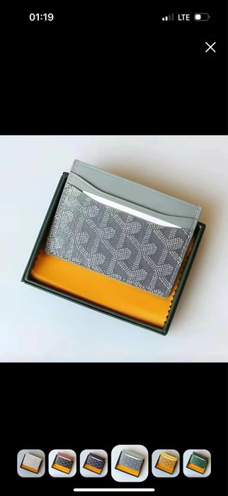 GOYARD kardo 'lder - kartalar va kupyuralar uchun, sovg'a qutisi bilan