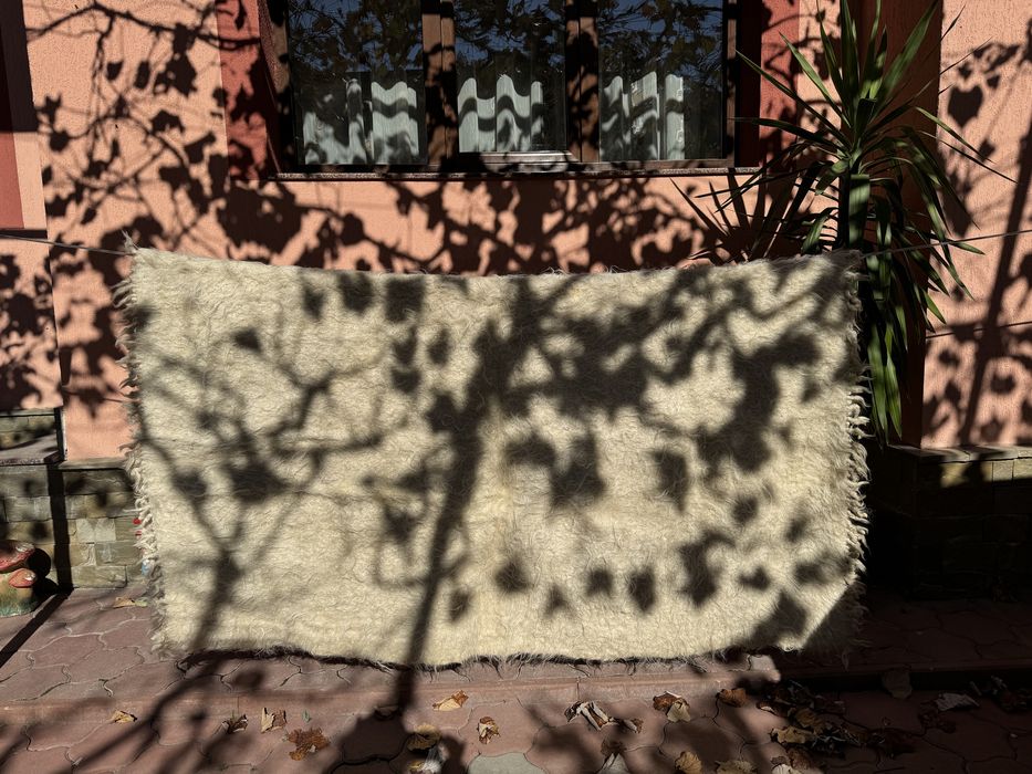 Sarica plocad de lana autentic