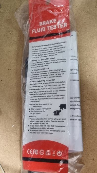 Tester  lichid de frana