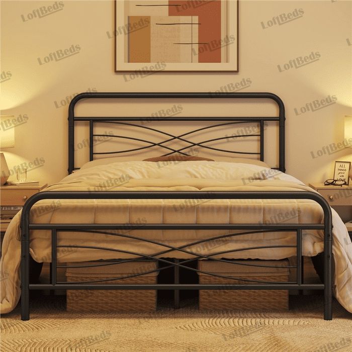 Двуспальная кровать, LAMERA односпальная кровать, лофт классика