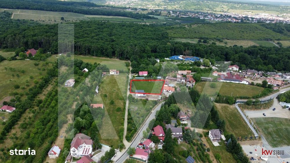 Teren construtie 1000 mp - Tocile, toate utilitatile, vedere panoramic