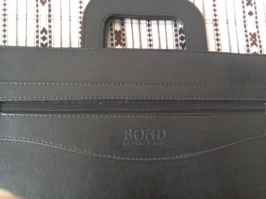 Geantă/mapă neagră office pentru laptop/tabletă/documente calculator