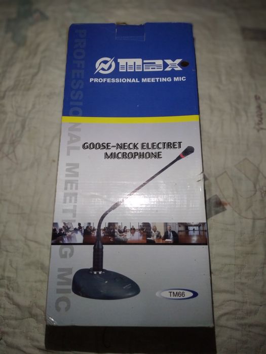 Goose-neck electret microphone