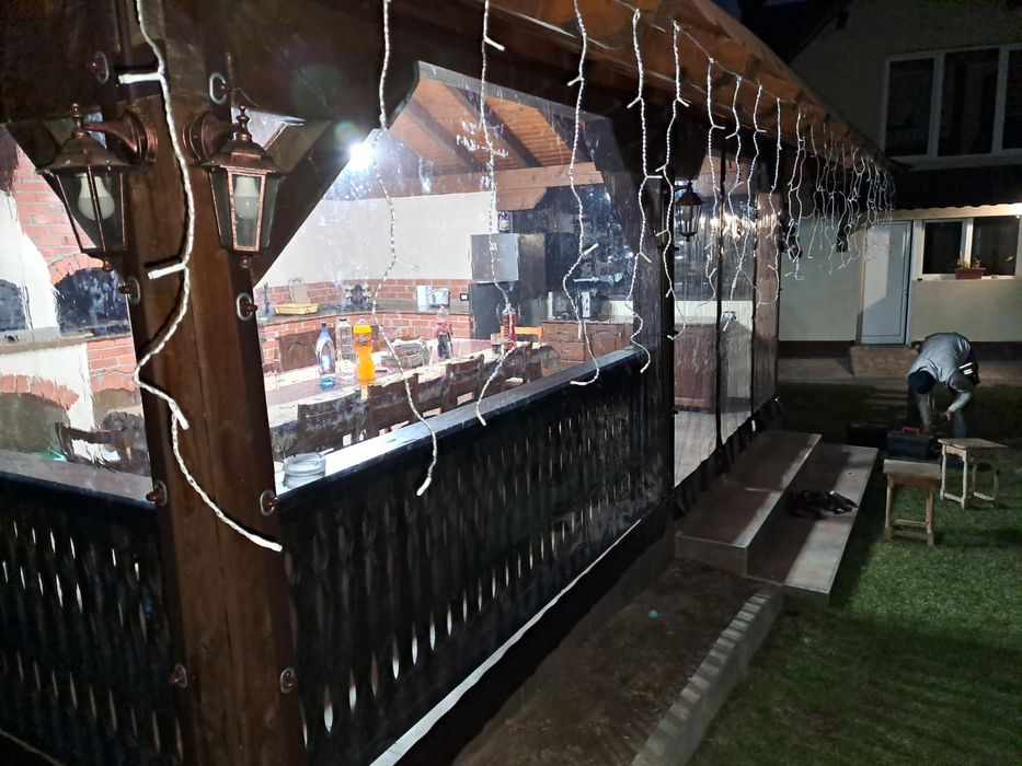 Folie terase si foisoare,Cristal, transparenta folii terasa