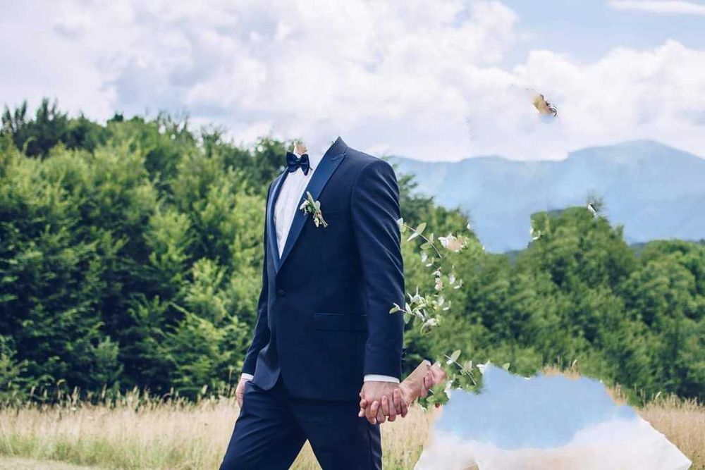 Мъжки официален костюм 'Teodor' - комплект размер L