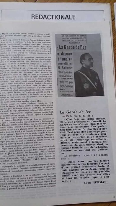 Lot 3 x Revista CARPATII (1985/1987/1988-1989, Red.: Traian Popescu, Dir.: Aron Cotrus) legionar miscarea legionara legionari cultura exilul romanesc