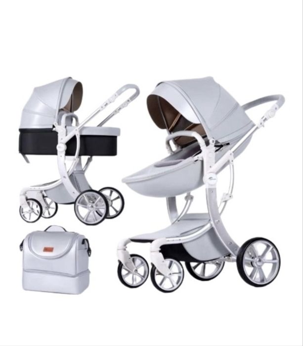 Коляска Teknum серого цвета