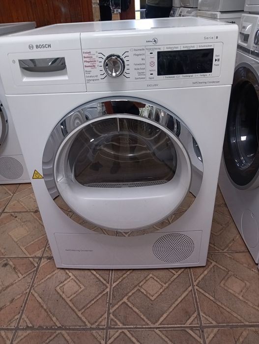 Сушилня с термопомпа Бош Bosch Serie 8 A+++ 9кг 2 години гаранция!