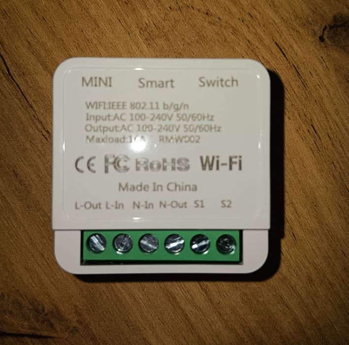 Tuya MINI 16A - Wifi двупосочен интелигентен превключвател