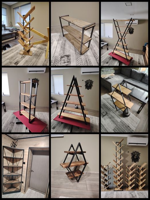 Етажерки в индустриален стил