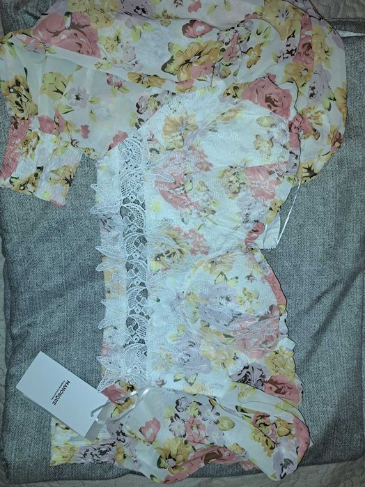 Set fusta si bluza cu dantela măsura L