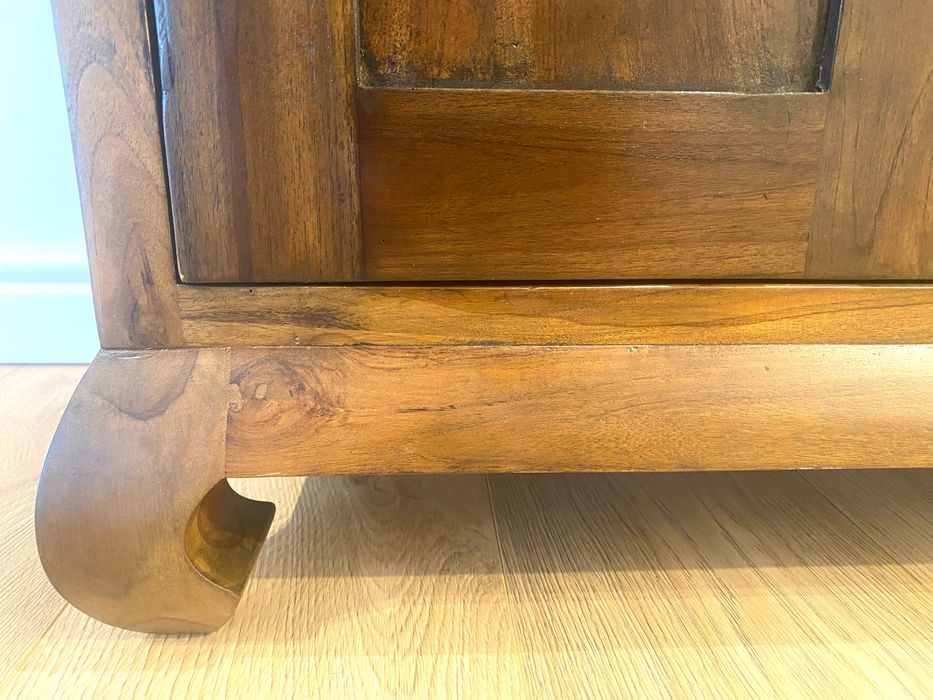 Шкаф за баня тик дърво