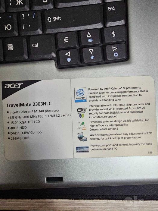Ноутбук Acer TravelMate 2300 series