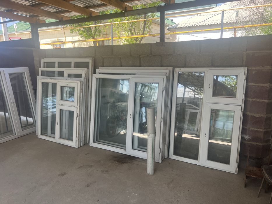 Б/У пластиковые окна,акфа терезелер;