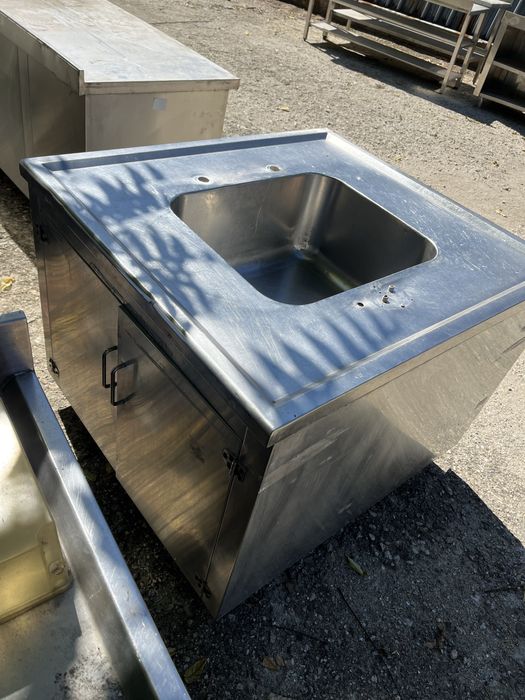 Мивка неръждавейка шкаф