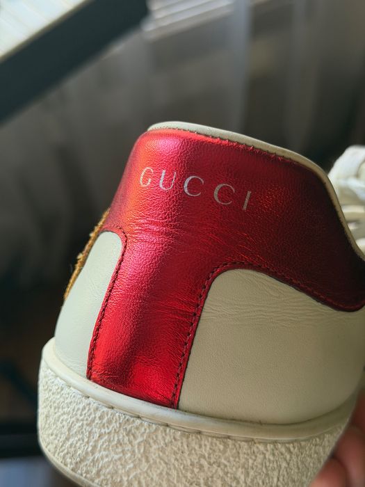 Gucci Ace Embroidered "Loved" Sneakers