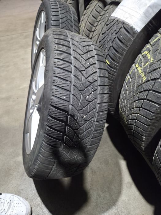 Set 4 jante aliaj RIAL Kodiak R17 5x112 cu anvelope