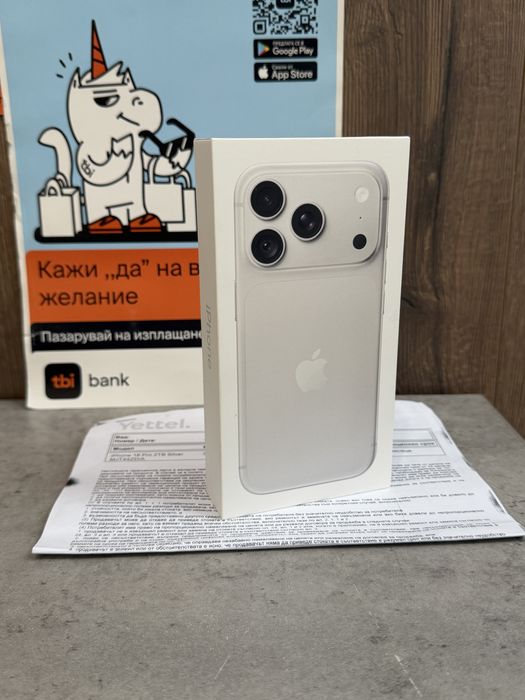 НОВ! 2Tb*ЛИЗИНГ* iPhone 18 Pro Silver 36М Гаранция