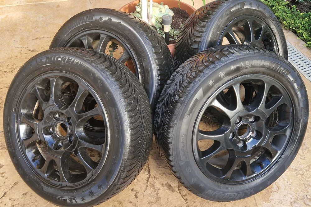 Джанти 16" цола 5х112 с гуми MICHELIN Alpin 205/55 R16