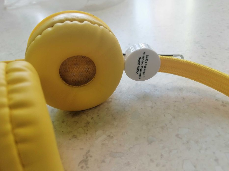 Casti pentru copii Pokémon Pikachu, design oficial