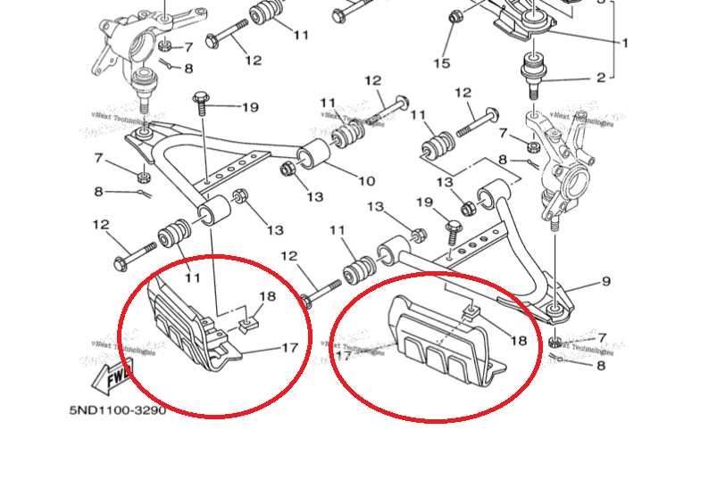Предпазители Носачи Yamaha Wolverine 450 Kodiak 450 Grizzly 350 Bruin